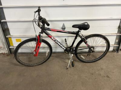 Schwinn Sidewinder 2.6 FS Mountain Bike, 26" Wheels, Front Suspension, Black/Red
