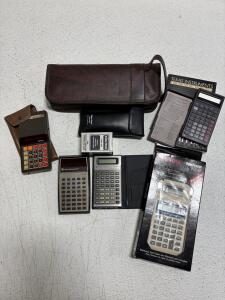 Vintage Calculator Collection &ndash; TI-30, BA II Plus, Canon PZ-D, Litronix 2230, TRS-80 Printer