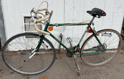Phoenix 27 Road Bike, Green, Steel Frame, 27" Wheels