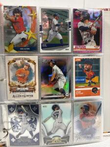Binder of Houston Astros HOF/Stars Baseball<br/>Cards (100)<br/>- Jose Altuve, Nolan Ryan, Justin Verlander, etc.