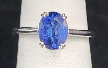 (1) Size 6 .925 Oscar Friedman Tanzanite Stone Ring