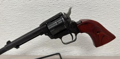Heritage Rough Rider .22 LR Revolver, 6.5" Barrel, Blued Finish, Wood Grips, SN: 3PH224319