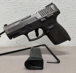 Taurus G2C 9mm Semi-Auto Pistol PT111 G2A, Stainless Slide, 12+1 Mag, SN TLP36741