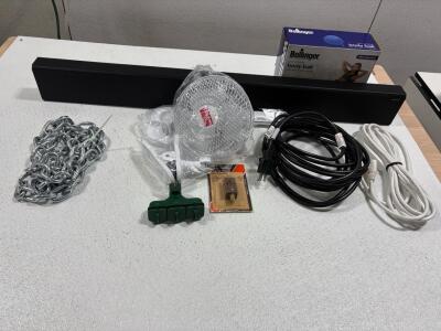 Samsung HW-A650 3.1ch 430W Soundbar (cord not included) unable to test, Body Ball, Fan, cords, chain