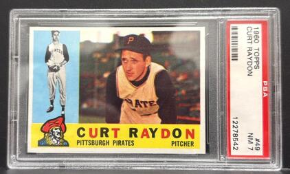 1960 Topps Curt Raydon #49 PSA 7 NM Pittsburgh Pirates Pitcher Classic Vintage Baseball Card