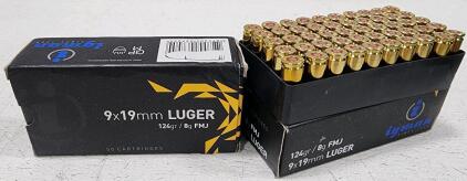 (2) Boxes Of (50) Igman 9mm Luger Ammunition Boxes