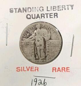 (1) RARE 1926 Standing Liberty Quarter