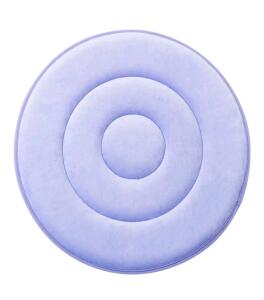 360 Degree Swivel Seat Cushion & Light Blue Faux Fur Fluffy Blanket