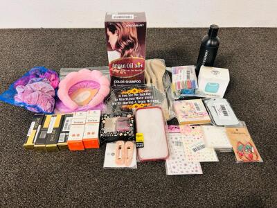 Beauty & Skincare Bulk Lot &ndash; 22 Items SHEIDA Brow, Serum, Argan Oil Shampoo, Accessories, NEW