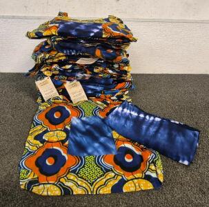 Colorful Tote Bag with Scarf