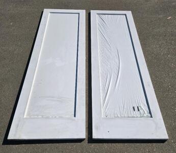 (2) Ribbed Glass Doors 2'6" x 8' x 1.5"
