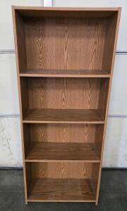 Wood Bookshelf 24" x 59" x 9"