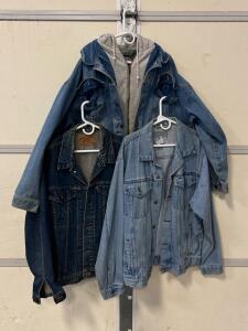 Levi&rsquo;s 71506 0216 44L Trucker Jacket, Levi&rsquo;s 70506 Large, Wrangler, Denim, Variety Bundle