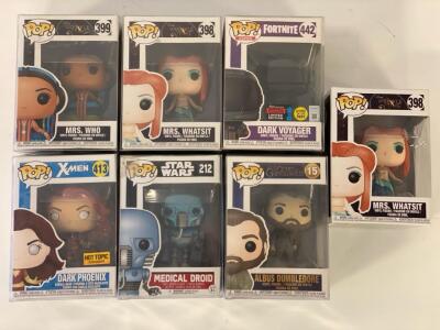 (7) Funko Pops Including Wrinkle In Time, Star Wars, X-Men And More