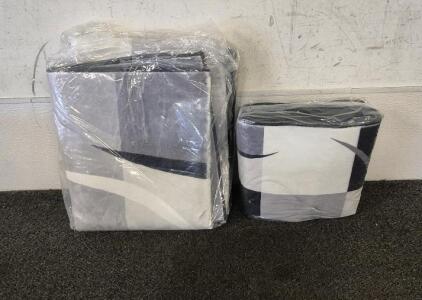 (2) Modern Geometric Area Rugs