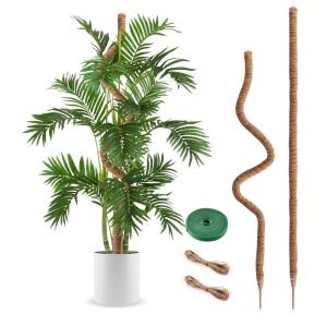 Bendable Moss Poles for Plants Monstera Long for Climbing Plants, Extra Large Handmade Pole Plant Sticks Support Stakes for Indoor Plants to Grow Upwards, Lalahoni Cucumber Trellis, 6ft Tall Metal Garden Trellis for Climbing Plants Outdoor A
