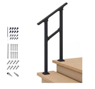 CR Fence & Rail Handrails for Outdoor Steps & Indoor Stair Railing Kit
