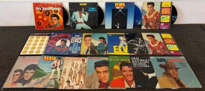 Elvis Presley Vinyl LP Collection &ndash; (18) Records, RCA/Camden Labels, Includes Moody Blue (Blue Vinyl)