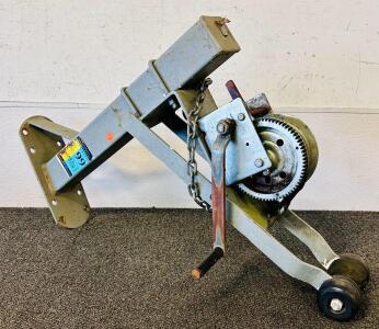 Boat Trailer Winch Post Assembly Hand Crank Galvanized Steel w/ Dual Rollers 1200-2000 lbs