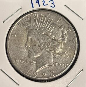 1923 Peace Liberty Dollar Coin