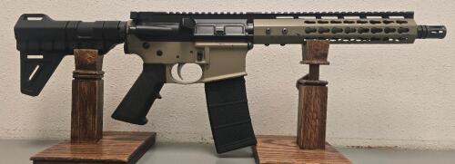 Anderson AM-15 AR-15 Pistol 5.56 NATO, 10.5" Barrel, M-LOK, FDE/Black, Pistol Brace, SN: 19167322