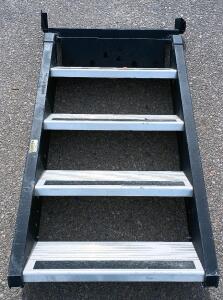 Aluminum 5 Step Portable Adjustable Stair Case L= 60" W=28"