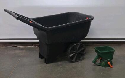 Wheelbarrow & Seed Spreader 39" Long