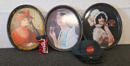 Intage Coca-Cola Metal Trays
