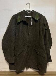 East German NVA Border Guard Wool Tunic M1965 Field Jacket Steingrau-oliv with Insignia Size ML