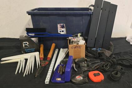 Totes Of Tools, Brackets, Leather Hole Punches And More