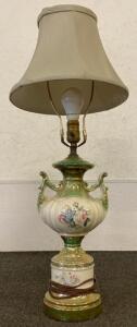 Vintage Urn-Style Porcelain Table Lamp