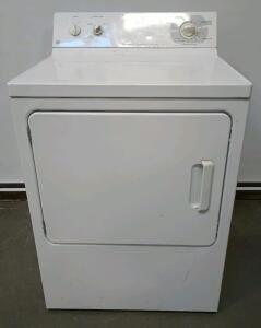White GE 5 Cycle Automatic Heavy Duty Extra Large Capacity Electric Dryer