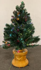 Hayneedle 36&rdquo; Fiber Optic Ice Fireworks Xmas Tree