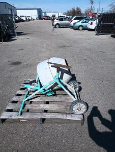 Electric Cement Mixer With Stand On Wheels