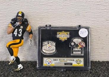 Troy PolomoluThree Rivers Stadium Figurine Set