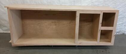 Custom-Built Cabinet Unfinished L=90" W=24" H=31 1/2"