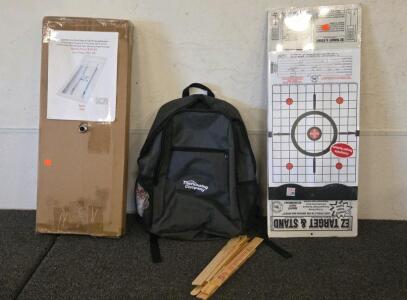 Gaspro 24 &times; 8 Fire Pit Pan & Burner Natural Gas & Backpack & Shooting Targets
