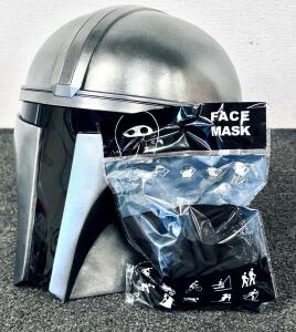 Mandalorian Cosplay Helmet Perfect For Gifts, Comic Conventions, Home Decor, and More Comes With Black Face Mask.