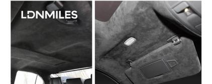 (9) Boxes Of 2025 Upgraded Suede Car Roof Fabric With Foam Backing, Compatible With Accord/ CR-V/ Camry/ Ford and Most Models, Original Size and Home DIY, 2-Pcs (Light and Dark Grey 36"x 60")