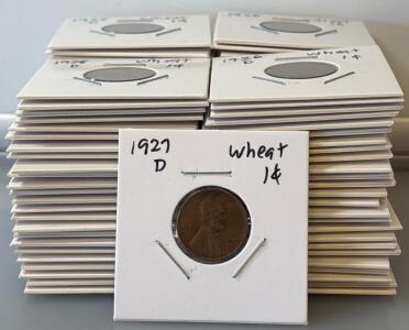 (100) Wheat One Cent Pennies 1900s
