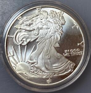 1/2 Troy Oz. .999 Fine Silver Liberty Round