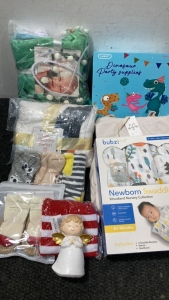 Newborn Swaddle Set, Blankets, Children’s Party Supplies and More
