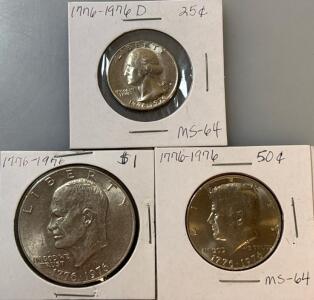 Set Of Bicentennial Coins