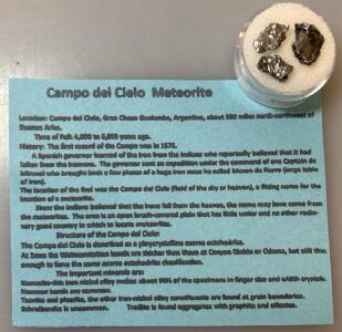 2.2 Grams Meteorites (Space Rocks) Location: Campo Del Cielo