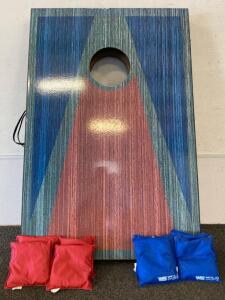36&rdquo;x24&rdquo;x4&rdquo; Wooden Cornhole Set With Full Bag Set