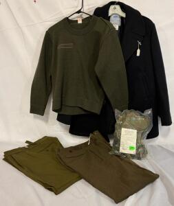Collection Of Wool / Warm Weather Clothing & Tactical Vest