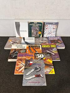 Extensive Knife & Razor Collecting Guide Book Lot w/ Price Guides, Catalogs, Major Brands, 14 Volumes