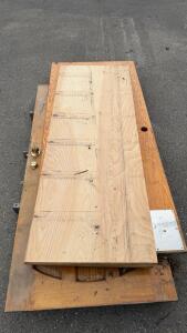 Solid Core Birch Flush Door Slab 36"x80", Brass Lockset, Panel Door Bundle, Salvage/Repair & More