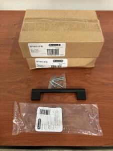 Amerock Versa 128mm Matte Black Cabinet Pull Handles, 20 Pieces, Screws Included