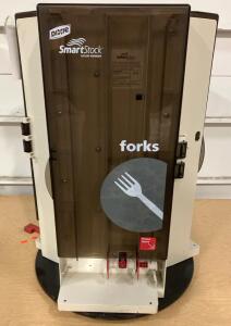 Dixie SmartStock Cutlery Dispenser System &ndash; Forks & Spoons, Manual Push, Rotating Base,